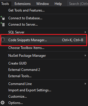 Code Snippets Manager